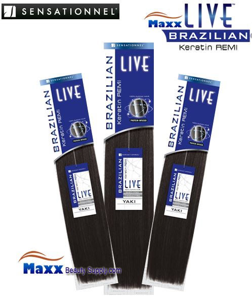 Sensationnel Live Brazilian Keratin Remi Yaki Human Hair - 16", 18"